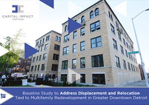 Cover of Capital Impact's "Addressing Resident Relocation & Displacement" Report